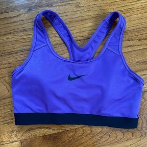 Purple nike sports bra